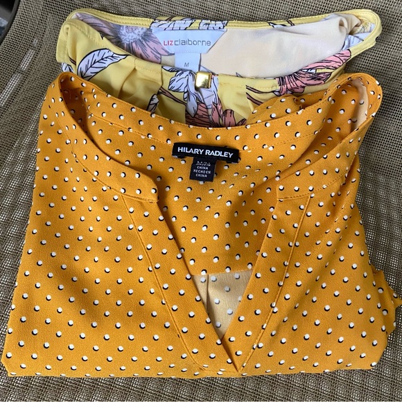 Gently Worn Hilary Radley Cool, Soft, Lightweight Short Sleeve Top w/Polkadots - Picture 12 of 16